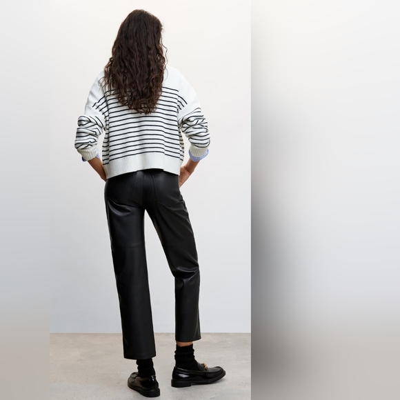 MANGO Faux leather pants - Picture 3 of 4
